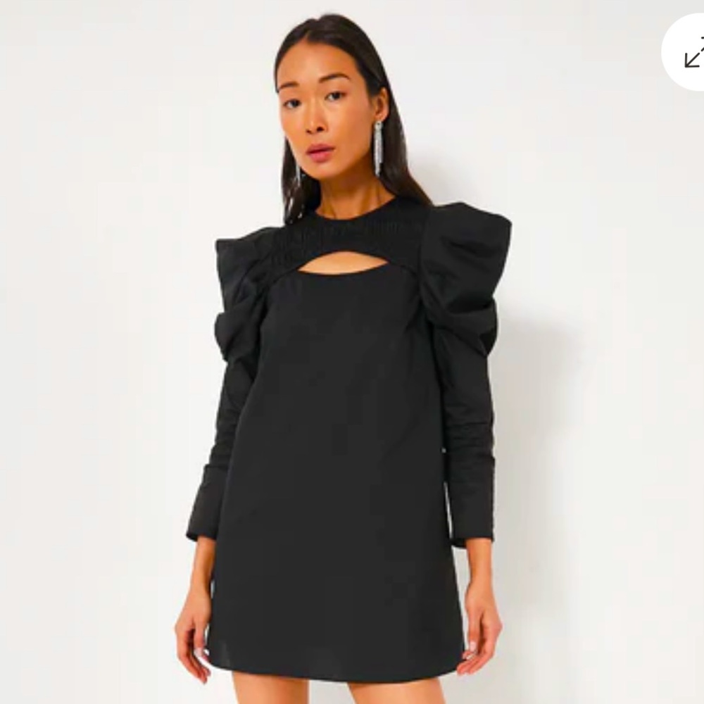 Tuckernuck Hyacinth House Beckett Keyhole Long Sleeve Mini Dress NEW NWT